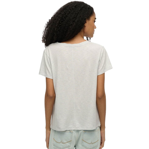 SUPERDRY SLUB EMBROIDERED V-NECK ΜΠΛΟΥΖΑ ΓΥΝΑΙΚEIA W1011181A-D8T