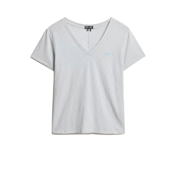 SUPERDRY SLUB EMBROIDERED V-NECK ΜΠΛΟΥΖΑ ΓΥΝΑΙΚEIA W1011181A-D8T