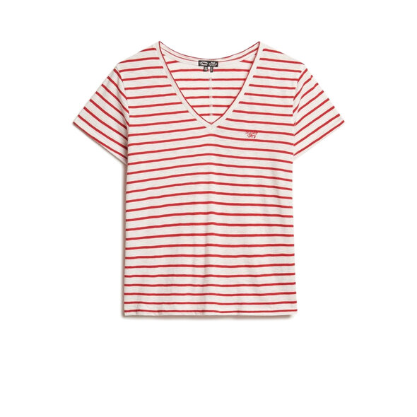 SUPERDRY SLUB EMBROIDERED V-NECK ΜΠΛΟΥΖΑ ΓΥΝΑΙΚEIA W1011181A-E4M