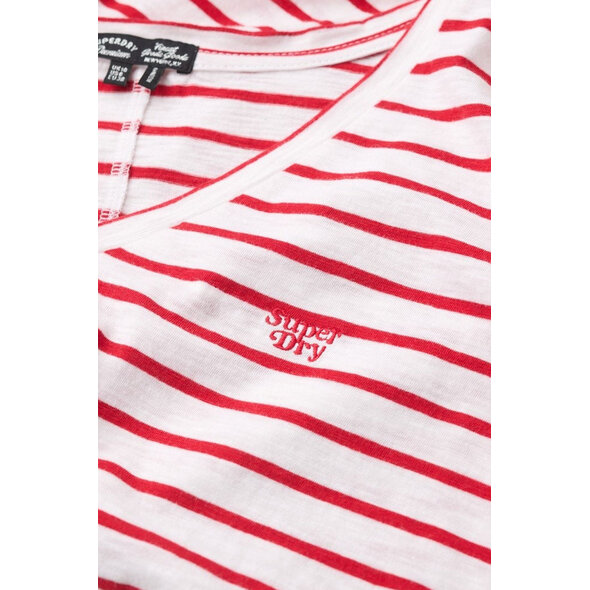 SUPERDRY SLUB EMBROIDERED V-NECK ΜΠΛΟΥΖΑ ΓΥΝΑΙΚEIA W1011181A-E4M
