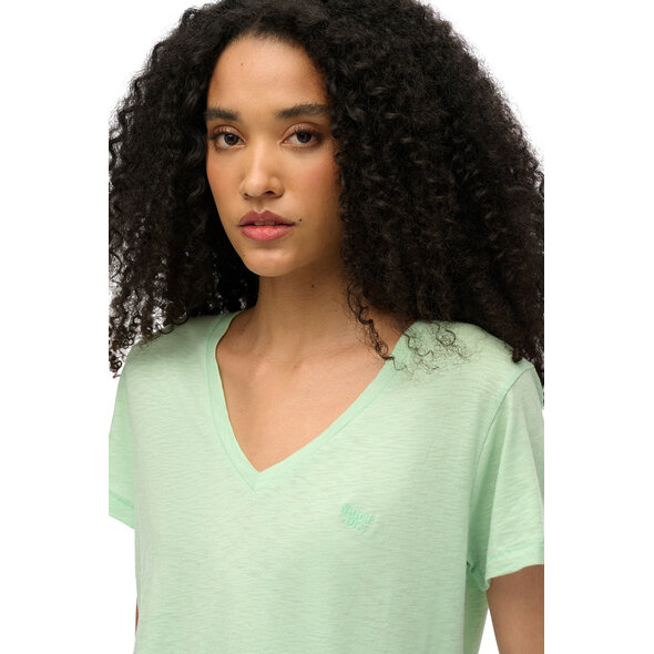 SUPERDRY SLUB EMBROIDERED V-NECK ΜΠΛΟΥΖΑ ΓΥΝΑΙΚEIA W1011181A-EKV