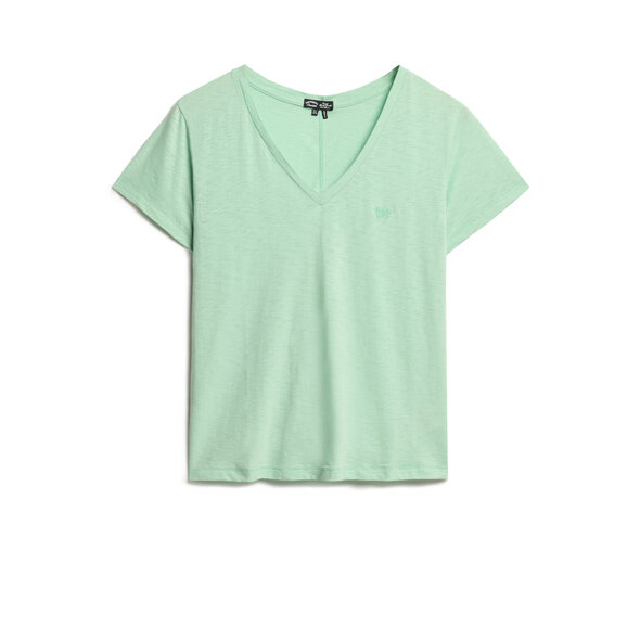 SUPERDRY SLUB EMBROIDERED V-NECK ΜΠΛΟΥΖΑ ΓΥΝΑΙΚEIA W1011181A-EKV