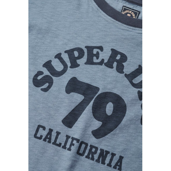 SUPERDRY BEACH GRAPHIC FITTED RINGER ΜΠΛΟΥΖΑ ΓΥΝΑΙΚEIA W1011387A-9EJ