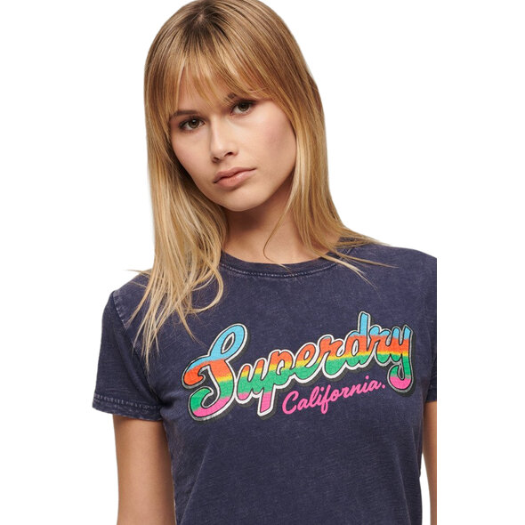 SUPERDRY CALI STICKER FITTED ΜΠΛΟΥΖΑ ΓΥΝΑΙΚEIA W1011390A-2AB