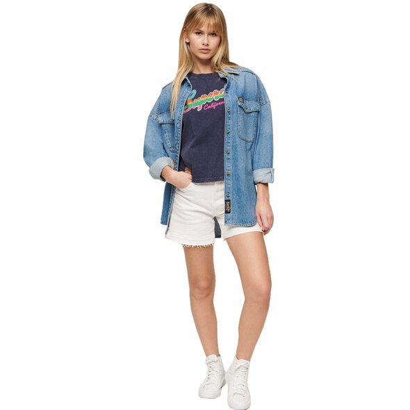 SUPERDRY CALI STICKER FITTED ΜΠΛΟΥΖΑ ΓΥΝΑΙΚEIA W1011390A-2AB