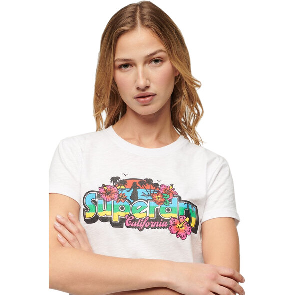 SUPERDRY CALI STICKER FITTED ΜΠΛΟΥΖΑ ΓΥΝΑΙΚEIA W1011390A-POL