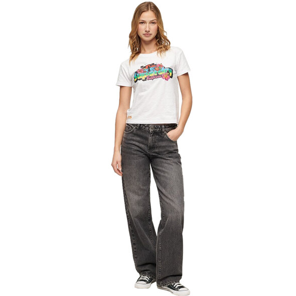 SUPERDRY CALI STICKER FITTED ΜΠΛΟΥΖΑ ΓΥΝΑΙΚEIA W1011390A-POL