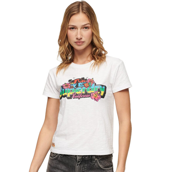 SUPERDRY CALI STICKER FITTED ΜΠΛΟΥΖΑ ΓΥΝΑΙΚEIA W1011390A-POL