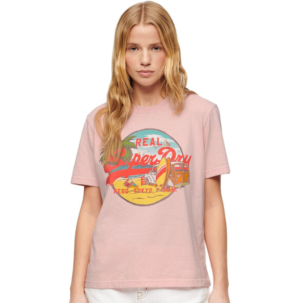 SUPERDRY LA VL GRAPHIC RELAXED ΜΠΛΟΥΖΑ ΓΥΝΑΙΚEIA W1011401A-9CU