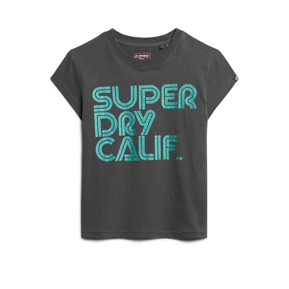 SUPERDRY RETRO GLITTER LOGO ΜΠΛΟΥΖΑ ΓΥΝΑΙΚEIA W1011411A-06A
