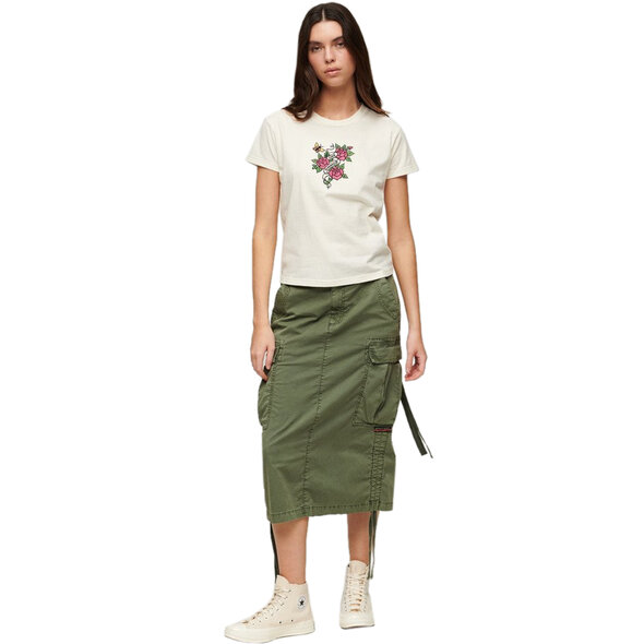 SUPERDRY TATTOO EMBROIDERED FITTED ΜΠΛΟΥΖΑ ΓΥΝΑΙΚEIA W1011419A-22C