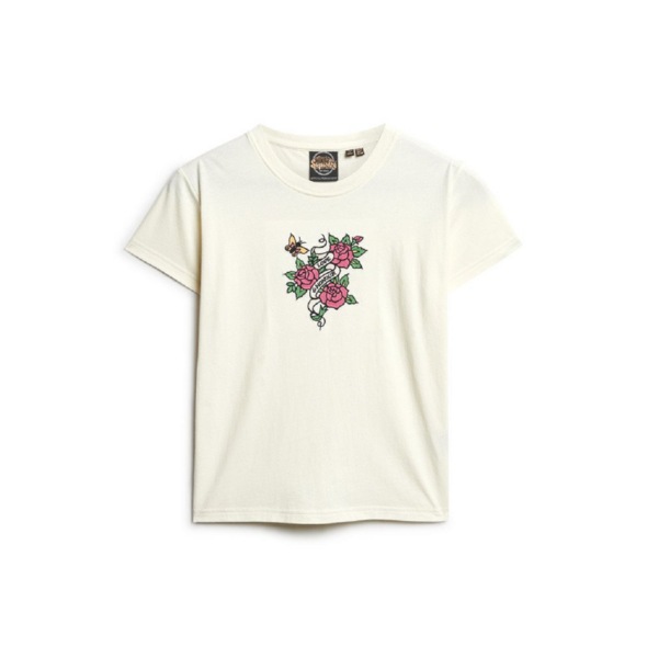 SUPERDRY TATTOO EMBROIDERED FITTED ΜΠΛΟΥΖΑ ΓΥΝΑΙΚEIA W1011419A-22C