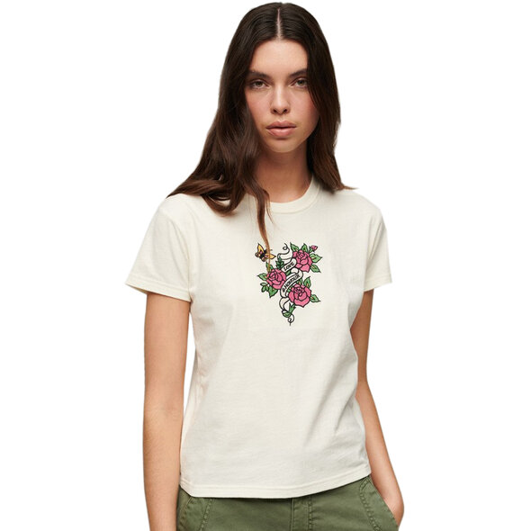 SUPERDRY TATTOO EMBROIDERED FITTED ΜΠΛΟΥΖΑ ΓΥΝΑΙΚEIA W1011419A-22C