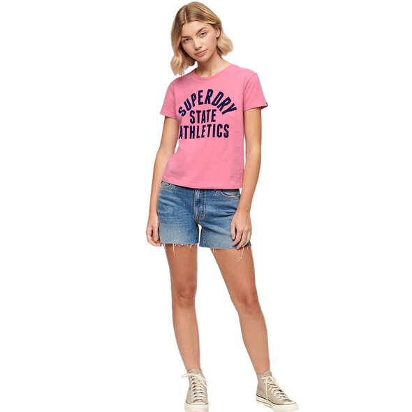 SUPERDRY VARSITY FLOCKED ΜΠΛΟΥΖΑ ΓΥΝΑΙΚEIA W1011421A-28R