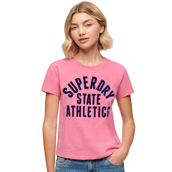 SUPERDRY VARSITY FLOCKED ΜΠΛΟΥΖΑ ΓΥΝΑΙΚEIA W1011421A-28R