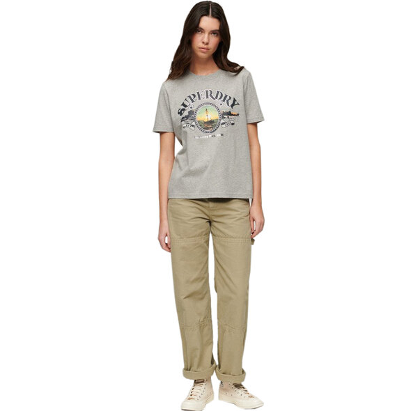 SUPERDRY TRAVEL SOUVENIR RELAXED ΜΠΛΟΥΖΑ ΓΥΝΑΙΚEIA W1011422A-1WY