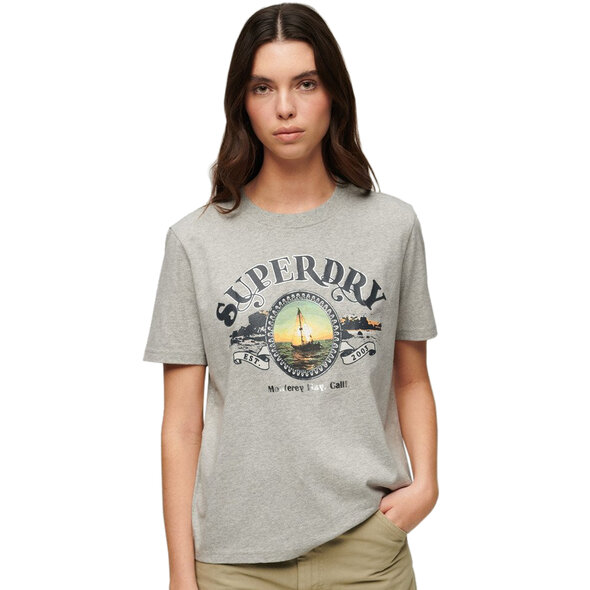 SUPERDRY TRAVEL SOUVENIR RELAXED ΜΠΛΟΥΖΑ ΓΥΝΑΙΚEIA W1011422A-1WY