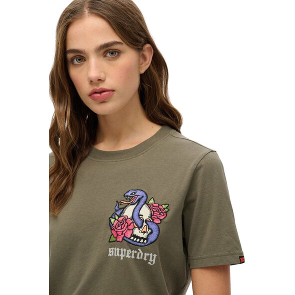 SUPERDRY OLD SCHOOL TATTOO ΜΠΛΟΥΖΑ ΓΥΝΑΙΚΕΙA W1011605A-TSJ