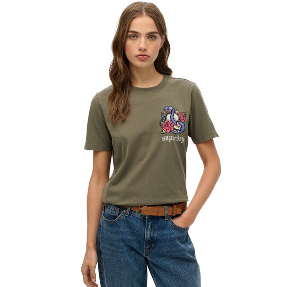 SUPERDRY OLD SCHOOL TATTOO ΜΠΛΟΥΖΑ ΓΥΝΑΙΚΕΙA W1011605A-TSJ
