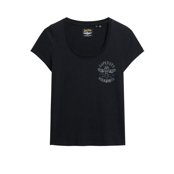 SUPERDRY LO-FI BIKER SCOOP NECK ΜΠΛΟΥΖΑ ΓΥΝΑΙΚΕΙA W1011613A-02A