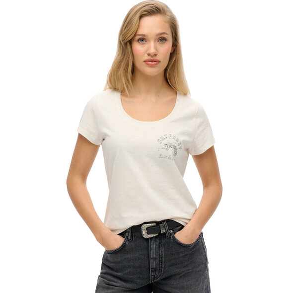 SUPERDRY LO-FI BIKER SCOOP NECK ΜΠΛΟΥΖΑ ΓΥΝΑΙΚΕΙA W1011613A-1KZ