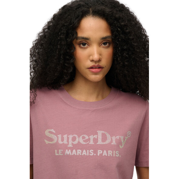 SUPERDRY VENUE METALLIC ΜΠΛΟΥΖΑ ΓΥΝΑΙΚΕΙA W1011617A-D7C
