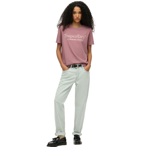 SUPERDRY VENUE METALLIC ΜΠΛΟΥΖΑ ΓΥΝΑΙΚΕΙA W1011617A-D7C