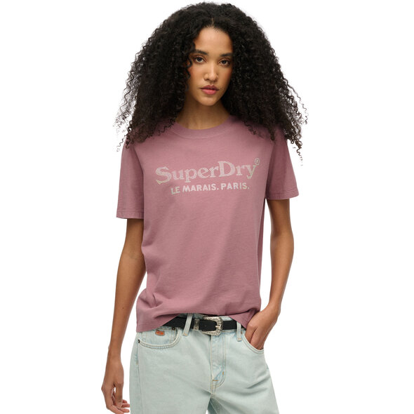 SUPERDRY VENUE METALLIC ΜΠΛΟΥΖΑ ΓΥΝΑΙΚΕΙA W1011617A-D7C