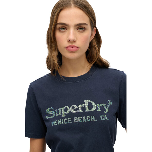 SUPERDRY VENUE METALLIC ΜΠΛΟΥΖΑ ΓΥΝΑΙΚΕΙA W1011617B-98T