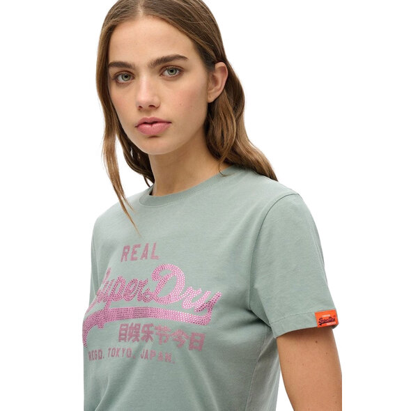 SUPERDRY VL RHINESTONE ΜΠΛΟΥΖΑ ΓΥΝΑΙΚΕΙA W1011626A-F2U
