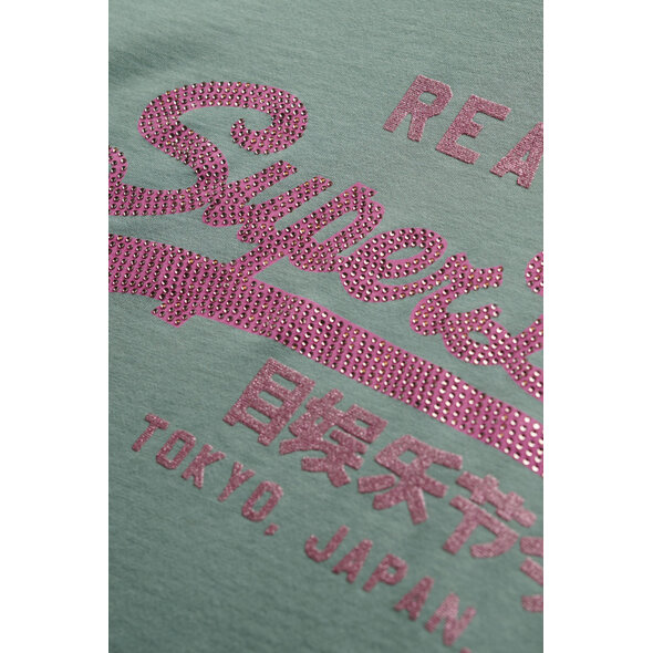 SUPERDRY VL RHINESTONE ΜΠΛΟΥΖΑ ΓΥΝΑΙΚΕΙA W1011626A-F2U
