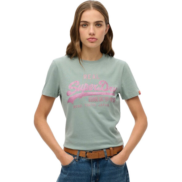 SUPERDRY VL RHINESTONE ΜΠΛΟΥΖΑ ΓΥΝΑΙΚΕΙA W1011626A-F2U