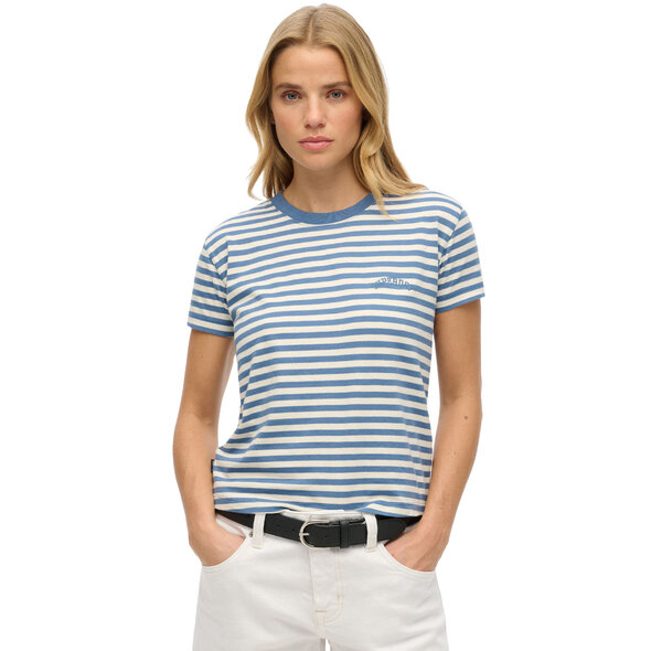 SUPERDRY ESSENTIAL LOGO STRIPE ΜΠΛΟΥΖΑ ΓΥΝΑΙΚΕΙA W1011640A-1IN