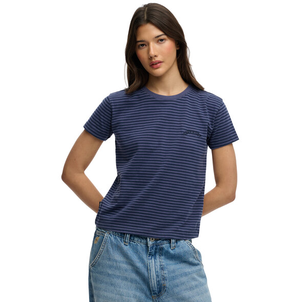 SUPERDRY ESSENTIAL LOGO STRIPE ΜΠΛΟΥΖΑ ΓΥΝΑΙΚΕΙA W1011640A-2IU