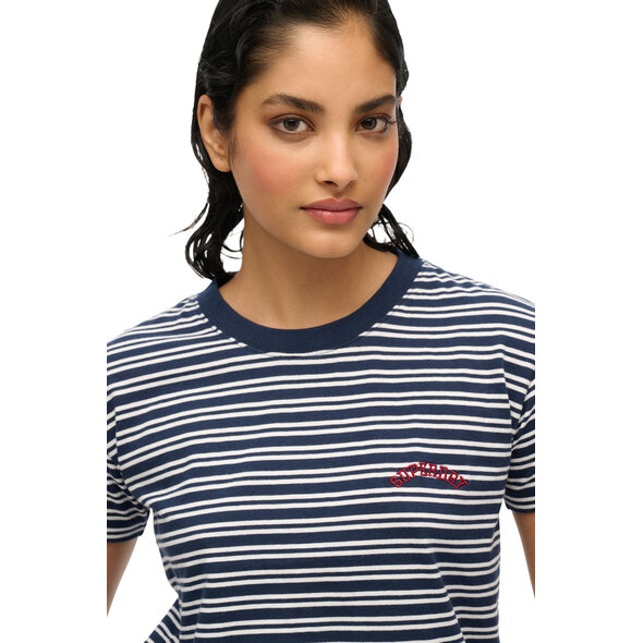 SUPERDRY ESSENTIAL LOGO STRIPE ΜΠΛΟΥΖΑ ΓΥΝΑΙΚΕΙA W1011640A-2JL