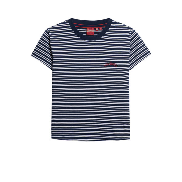 SUPERDRY ESSENTIAL LOGO STRIPE ΜΠΛΟΥΖΑ ΓΥΝΑΙΚΕΙA W1011640A-2JL