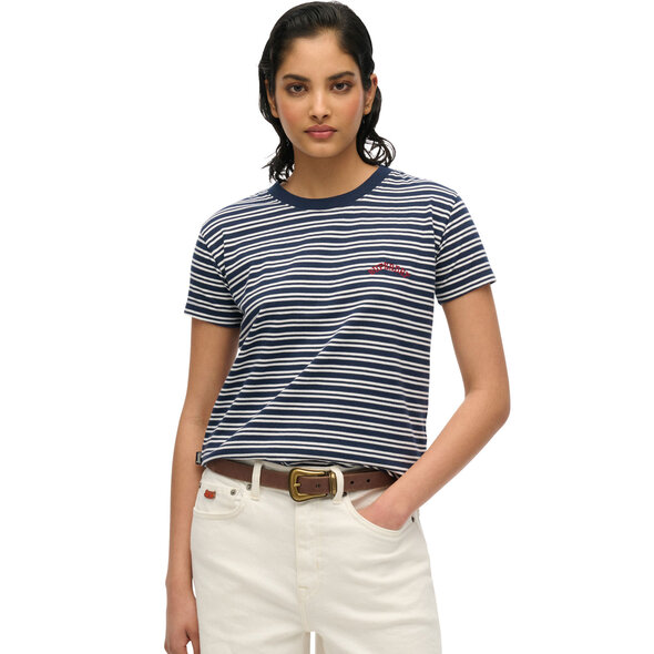 SUPERDRY ESSENTIAL LOGO STRIPE ΜΠΛΟΥΖΑ ΓΥΝΑΙΚΕΙA W1011640A-2JL