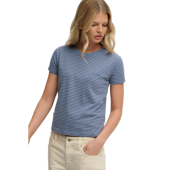 SUPERDRY ESSENTIAL LOGO STRIPE ΜΠΛΟΥΖΑ ΓΥΝΑΙΚΕΙA W1011640A-E9H