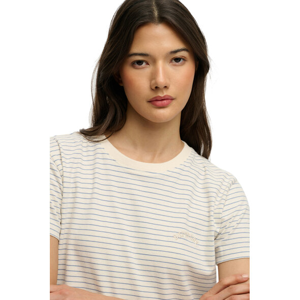SUPERDRY ESSENTIAL LOGO STRIPE ΜΠΛΟΥΖΑ ΓΥΝΑΙΚΕΙA W1011640A-K9J