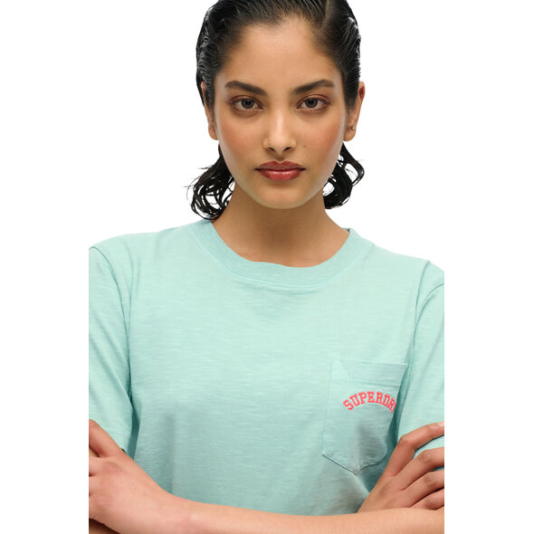 SUPERDRY ESSENTIAL LOGO POCKET ΜΠΛΟΥΖΑ ΓΥΝΑΙΚΕΙA W1011642A-2MD