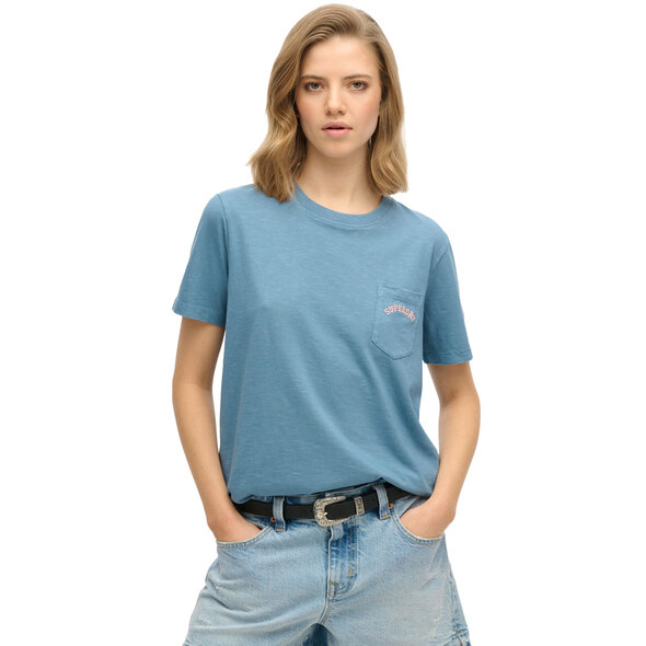 SUPERDRY ESSENTIAL LOGO POCKET ΜΠΛΟΥΖΑ ΓΥΝΑΙΚΕΙA W1011642A-7MN