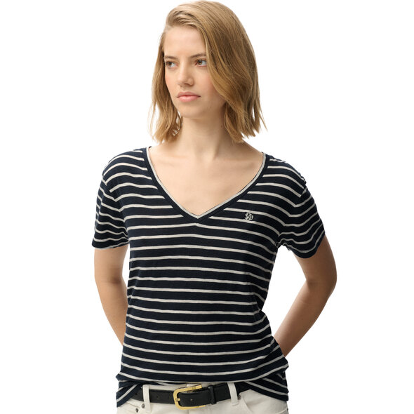 SUPERDRY STUDIOS SLUB EMB VEE ΜΠΛΟΥΖΑ ΓΥΝΑΙΚΕΙA W1011828A-IBX