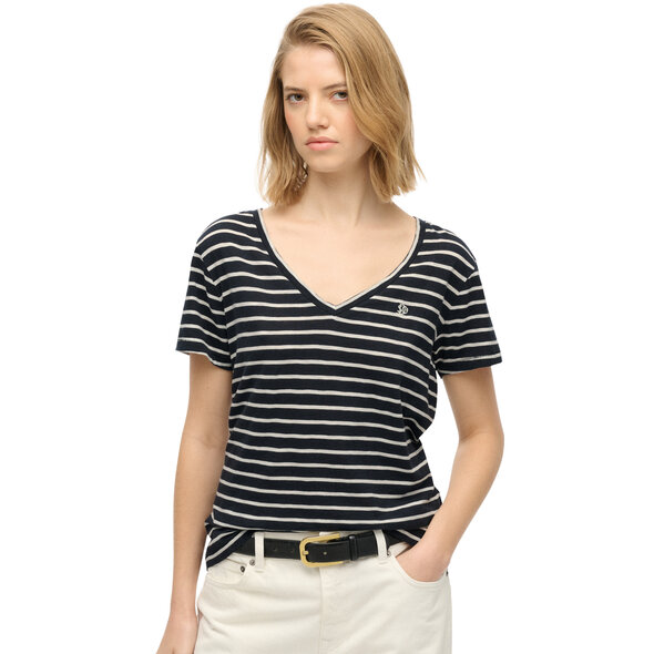 SUPERDRY STUDIOS SLUB EMB VEE ΜΠΛΟΥΖΑ ΓΥΝΑΙΚΕΙA W1011828A-IBX