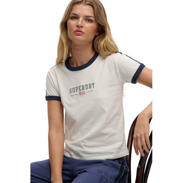 SUPERDRY ATH ESS GRAPHIC RINGER ΜΠΛΟΥΖΑ ΓΥΝΑΙΚΕΙΑ W1011879A-71D