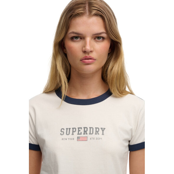 SUPERDRY ATH ESS GRAPHIC RINGER ΜΠΛΟΥΖΑ ΓΥΝΑΙΚΕΙΑ W1011879A-71D