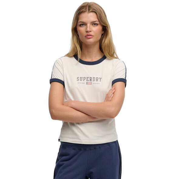 SUPERDRY ATH ESS GRAPHIC RINGER ΜΠΛΟΥΖΑ ΓΥΝΑΙΚΕΙΑ W1011879A-71D