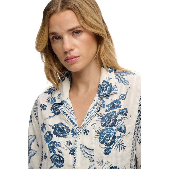 SUPERDRY BEACH PRINTED ΠΟΥΚΑΜΙΣΟ ΓΥΝΑΙΚΕΙΟ W4010586A-K8H