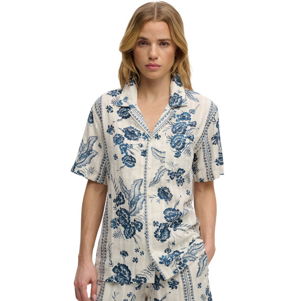 SUPERDRY BEACH PRINTED ΠΟΥΚΑΜΙΣΟ ΓΥΝΑΙΚΕΙΟ W4010586A-K8H
