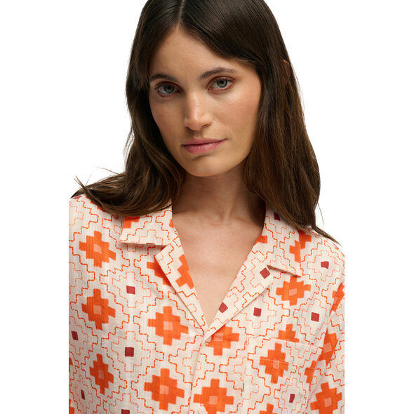 SUPERDRY BEACH PRINTED ΠΟΥΚΑΜΙΣΟ ΓΥΝΑΙΚΕΙΟ W4010586A-K8J