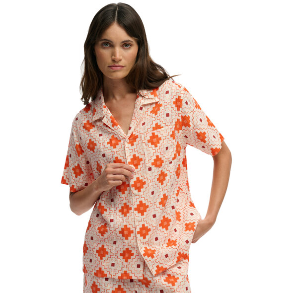 SUPERDRY BEACH PRINTED ΠΟΥΚΑΜΙΣΟ ΓΥΝΑΙΚΕΙΟ W4010586A-K8J